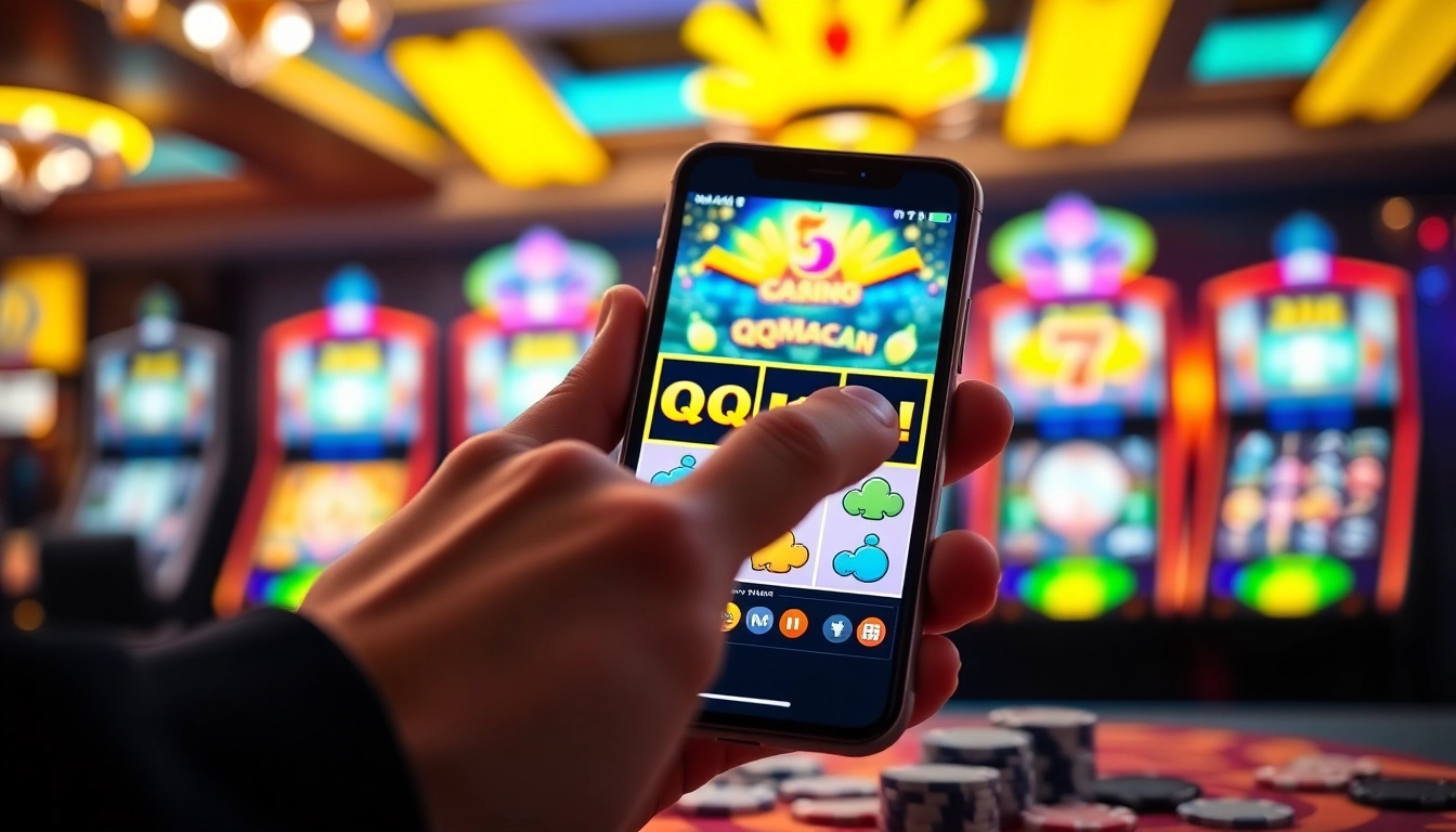 Menang besar dengan qqmacan slot kasino yang penuh warna dan menarik.